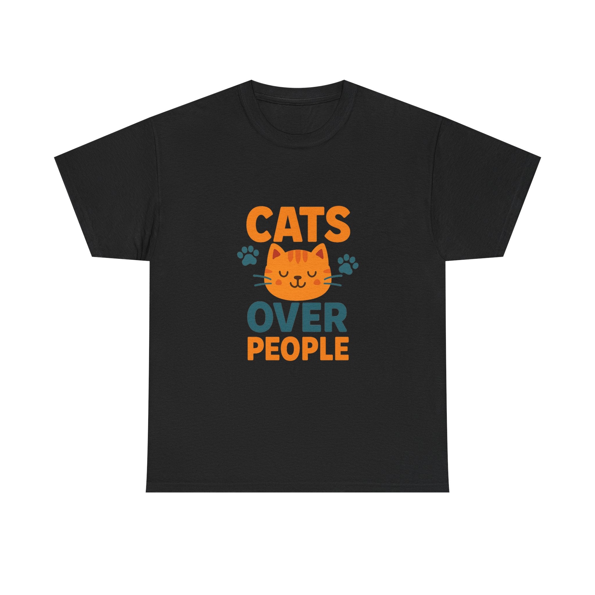 People Are Fine But Cats Are Better T-Shirt | Funny Cat Gift | Graphic Tee