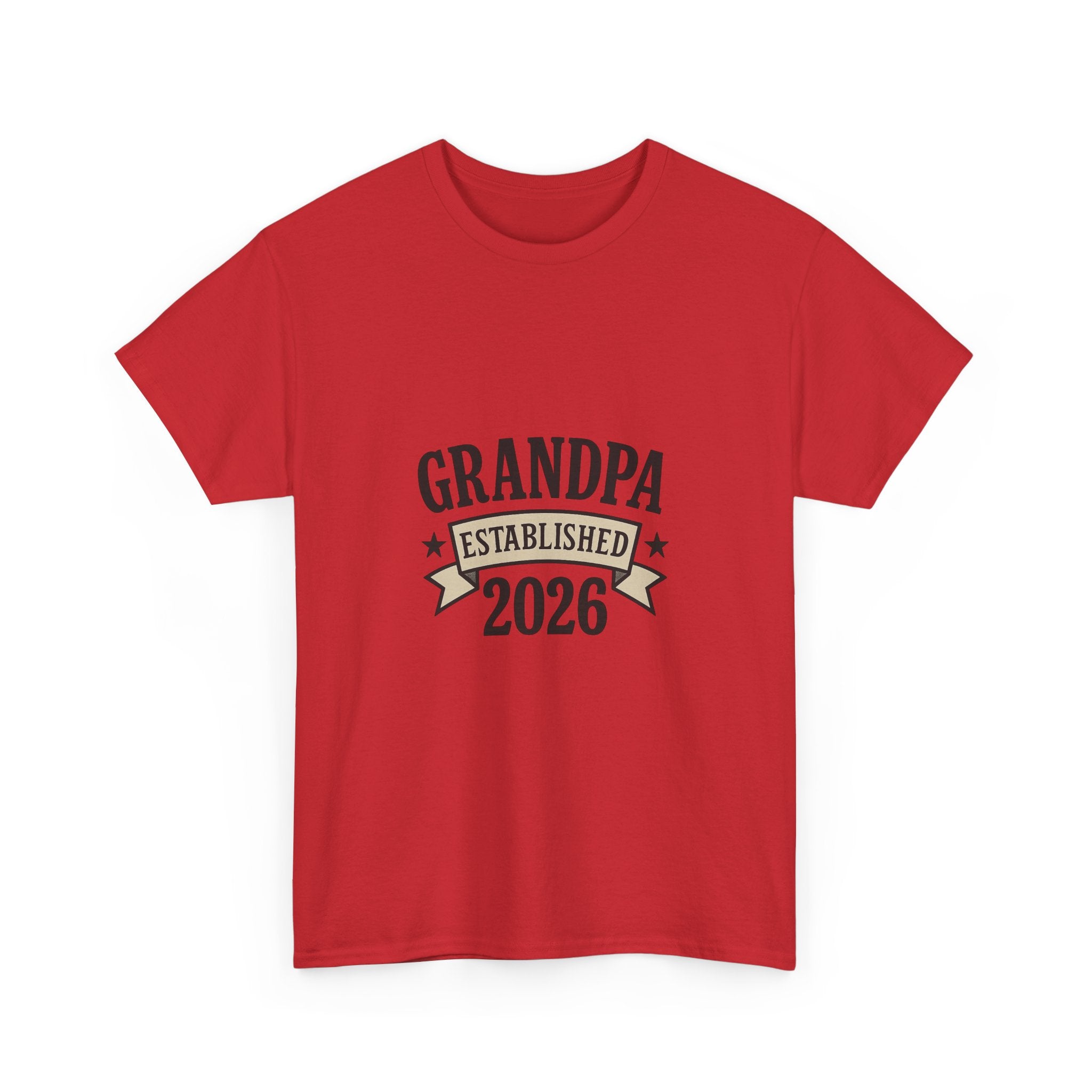 Grandpa Established 2026 New Grandpa T-Shirt | Gift for Grandpa | Graphic Tee
