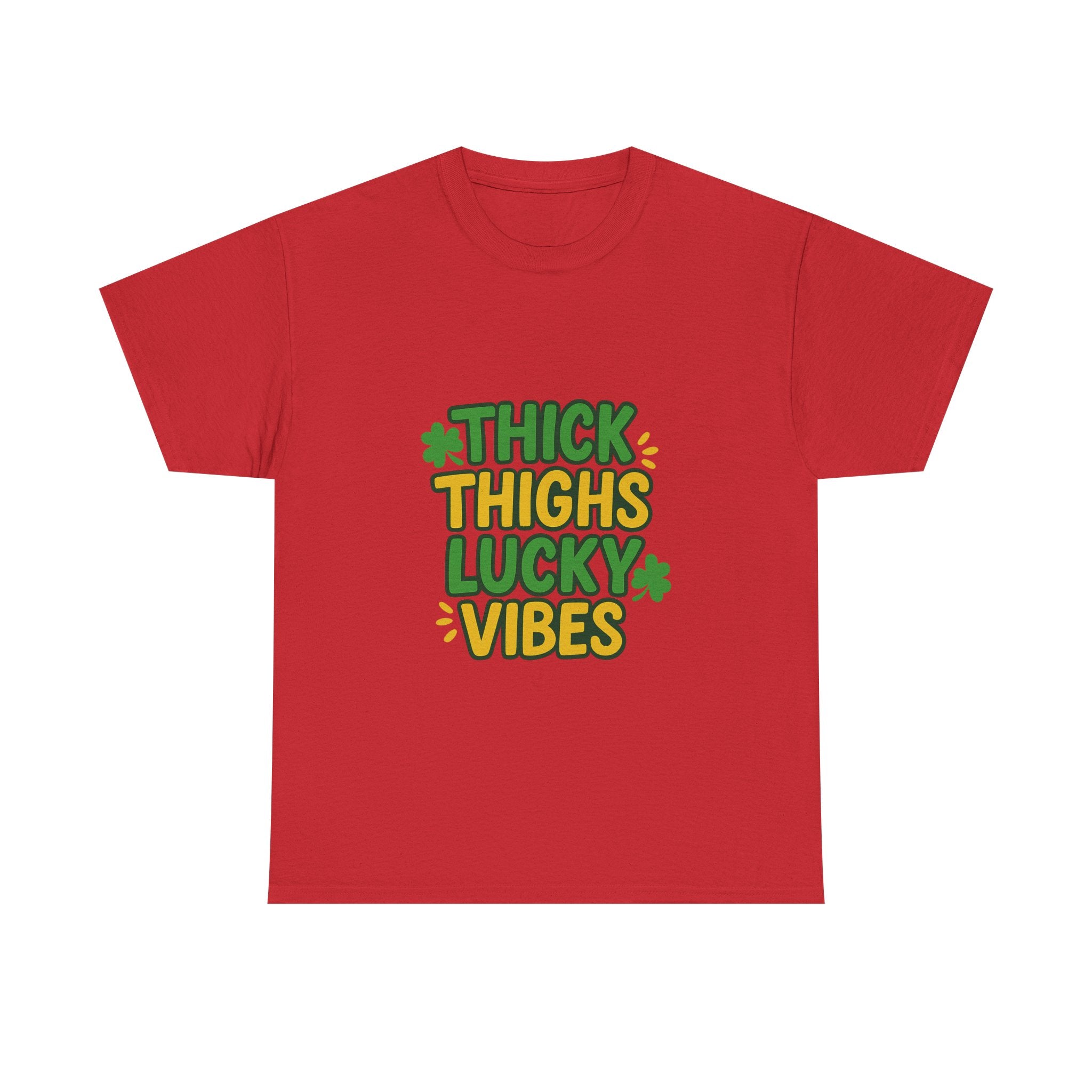 Thick Thighs Lucky Vibes St Patricks T-Shirt | Unique Gift | Graphic Tee