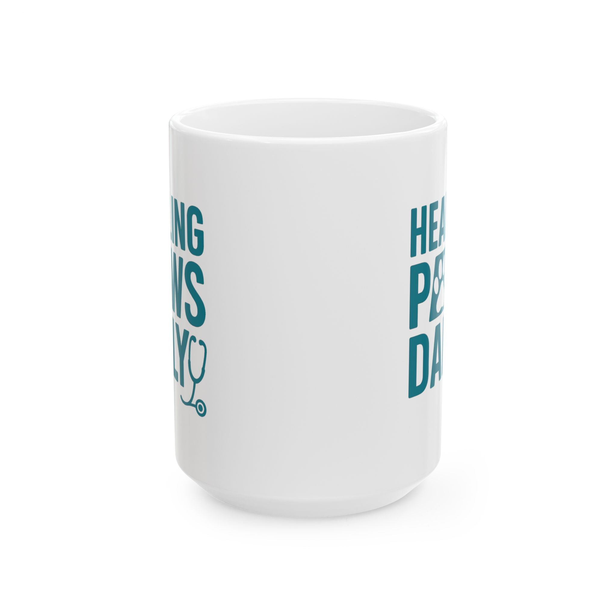 Veterinary Technician Healing Paws Daily Coffee Mug | Unique Gift | Ceramic Mug