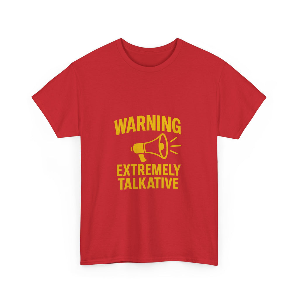 Extrovert Warning Extremely Talkative T-Shirt | Unique Gift | Graphic Tee