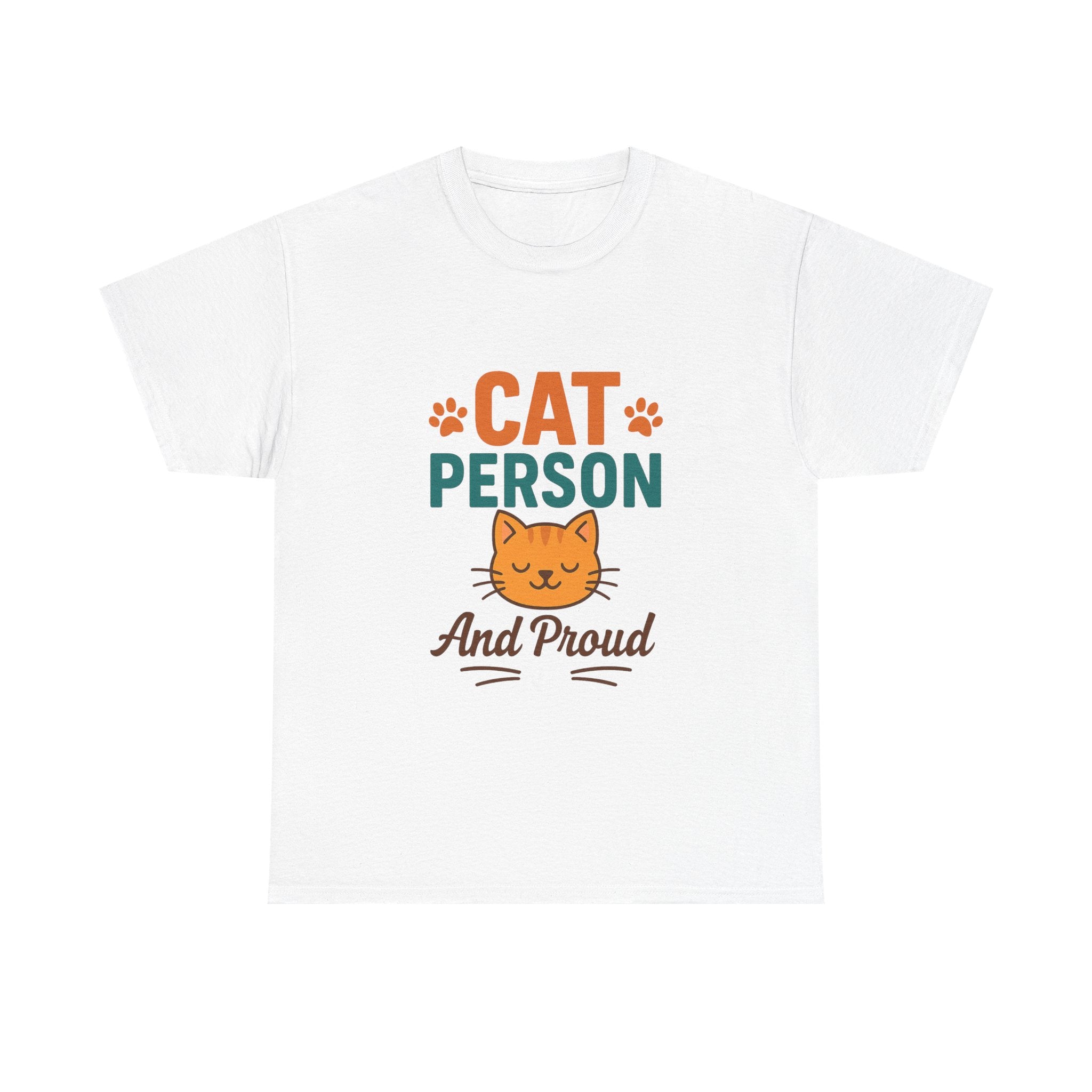 Cat Person Not A Dog Person T-Shirt | Funny Cat Lover Humor | Graphic Tee