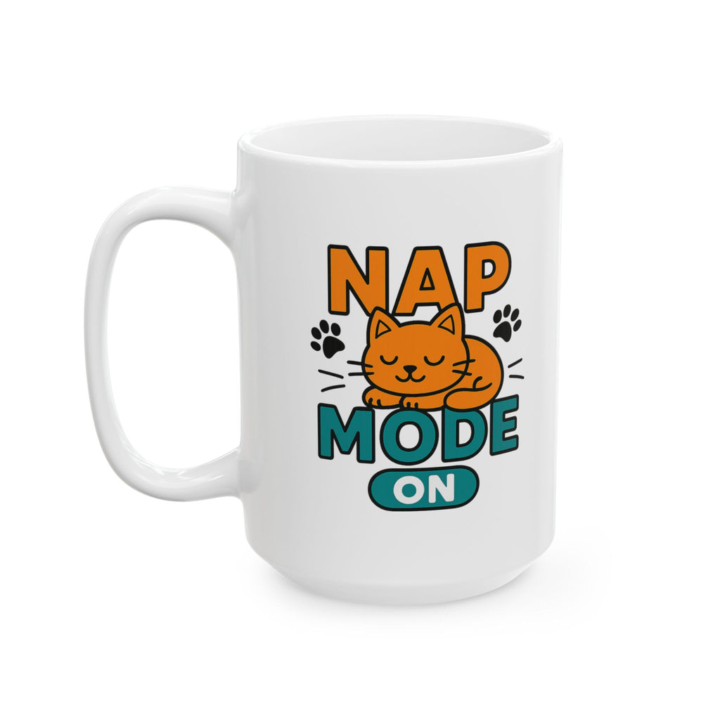 Do Not Disturb Cat Napping In Progress Coffee Mug | Cat Lover Humor | Ceramic Mug