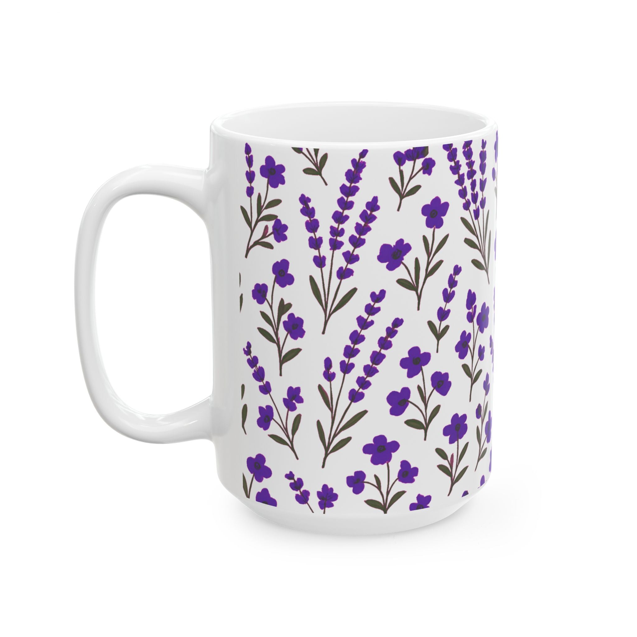 Purple Lavender Coffee Mug | Unique Gift | Ceramic Mug