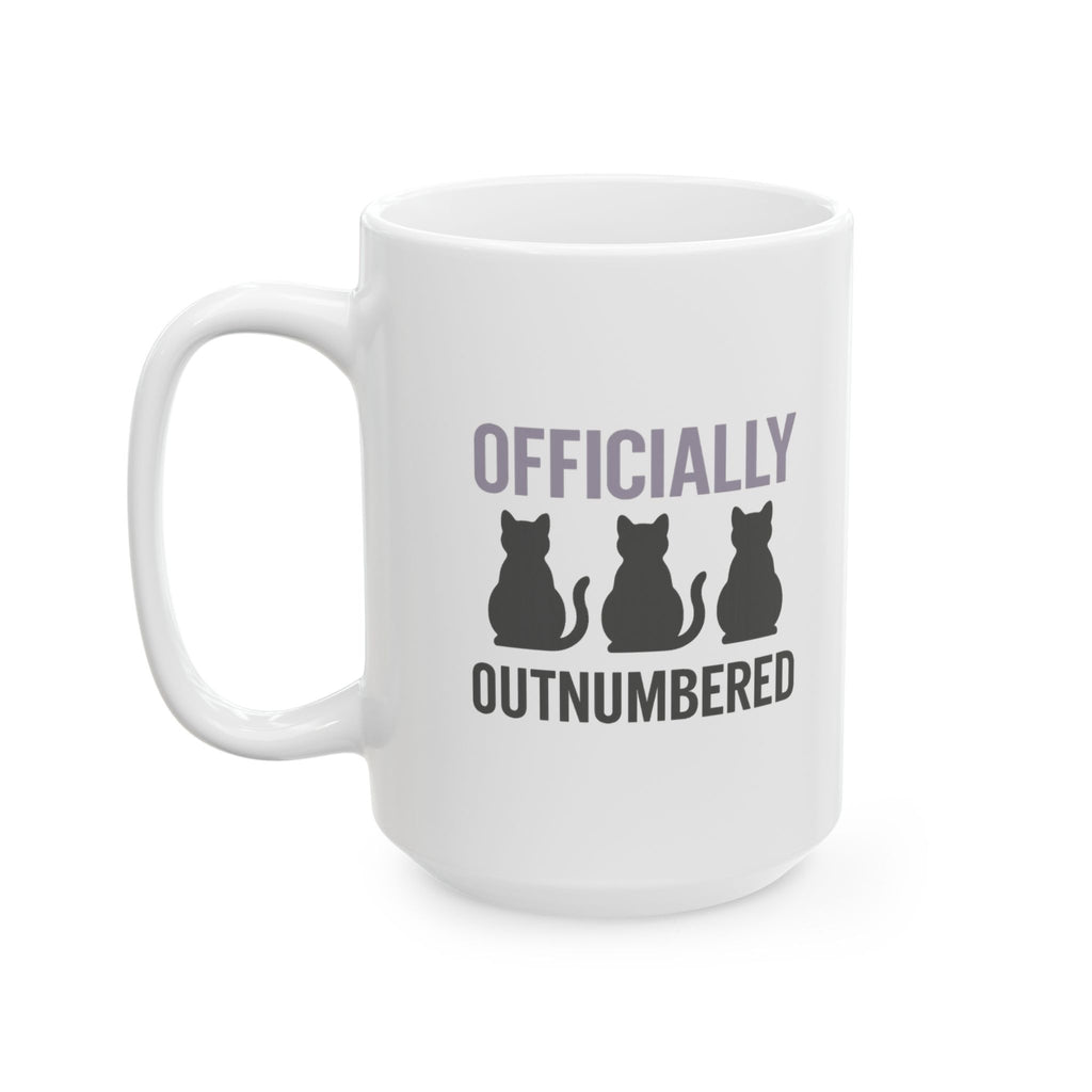 Cat Lady In Training Officially Outnumbered Coffee Mug | Cat Lover Gift | Ceramic Mug