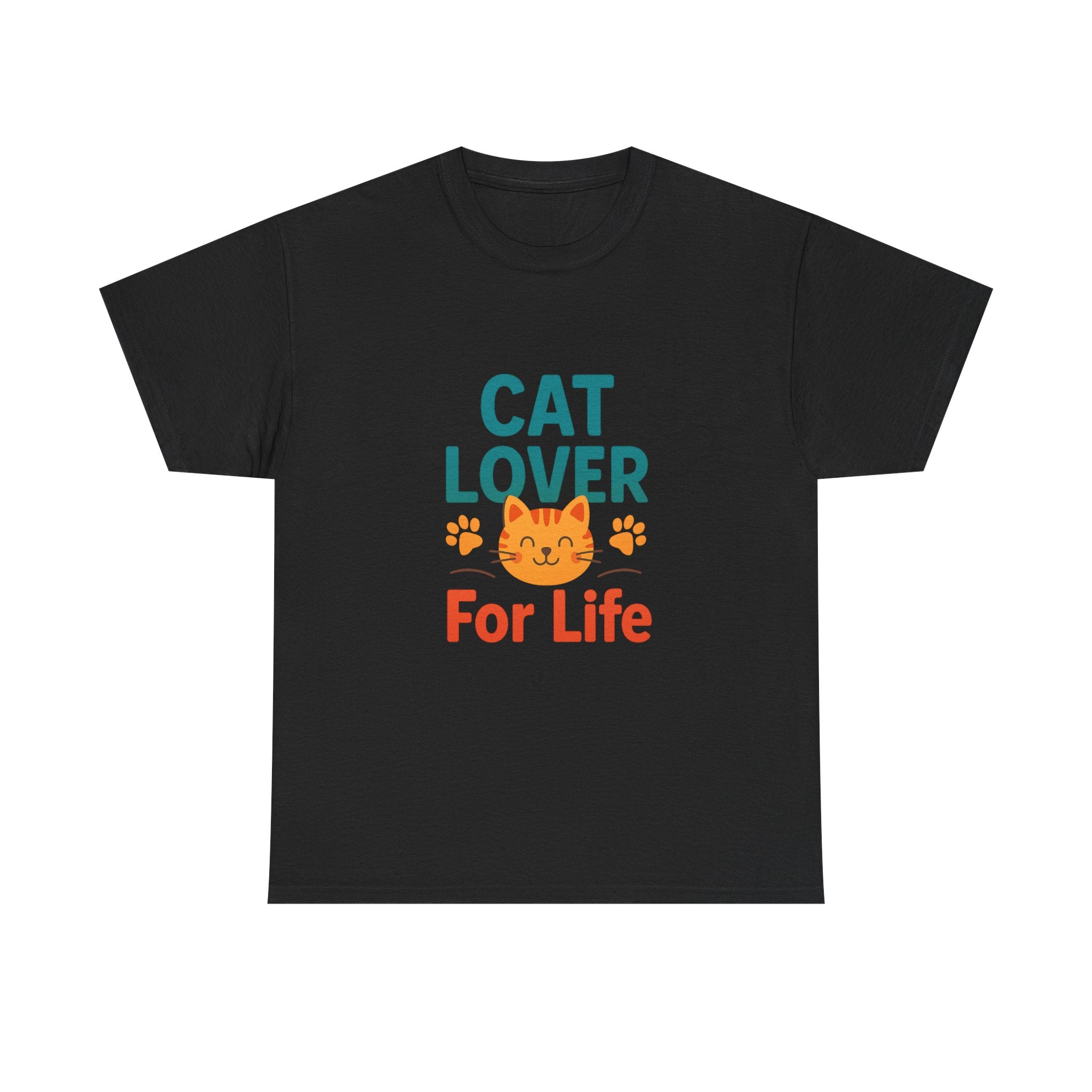 Cat Lover Powered By Caffeine And Purrs T-Shirt | Gift For Her | Graphic Tee