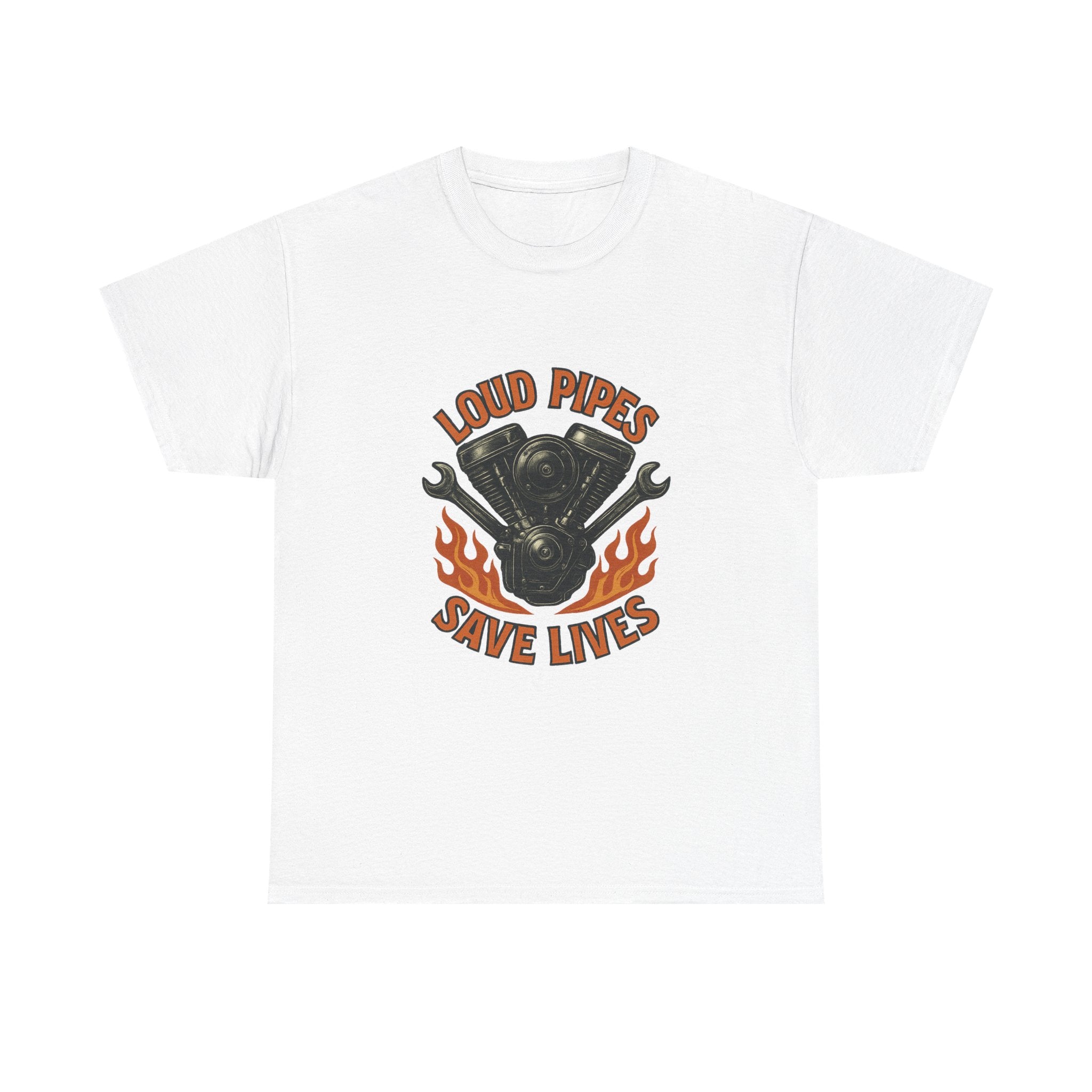 Motorcycle Mechanic Loud Pipes Save Lives T-Shirt
