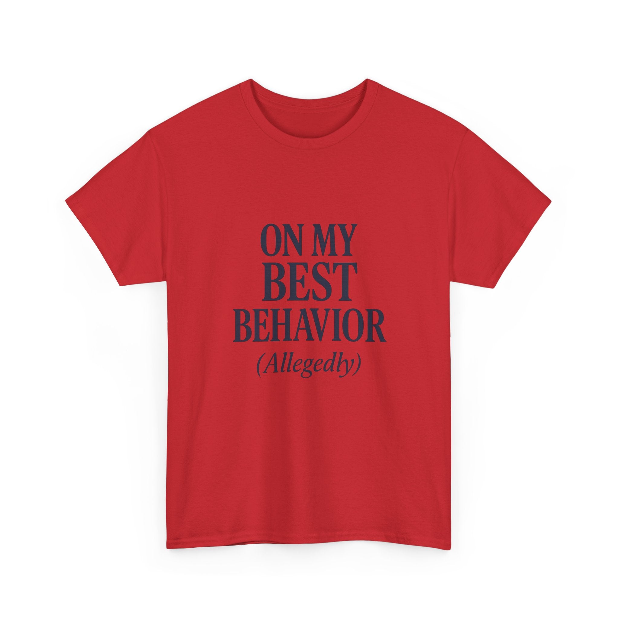 On My Best Behavior T-Shirt | Unique Gift | Graphic Tee