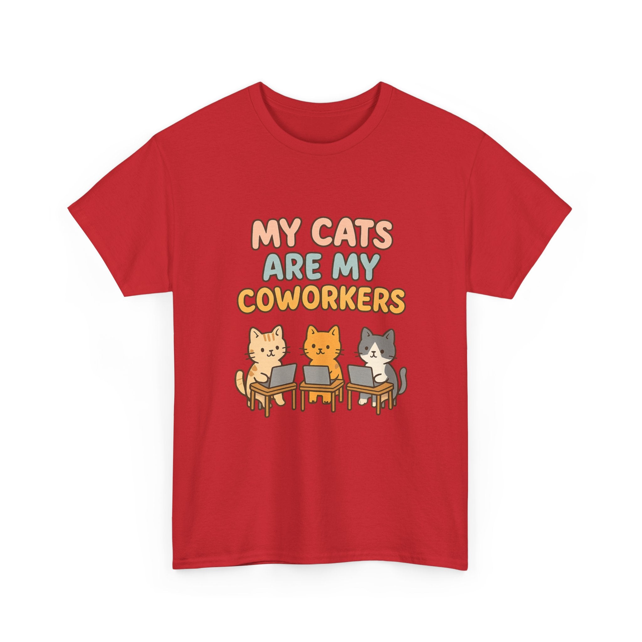 My Cats Are My Coworkers T-Shirt | Cat Lover Gift | Graphic Tee