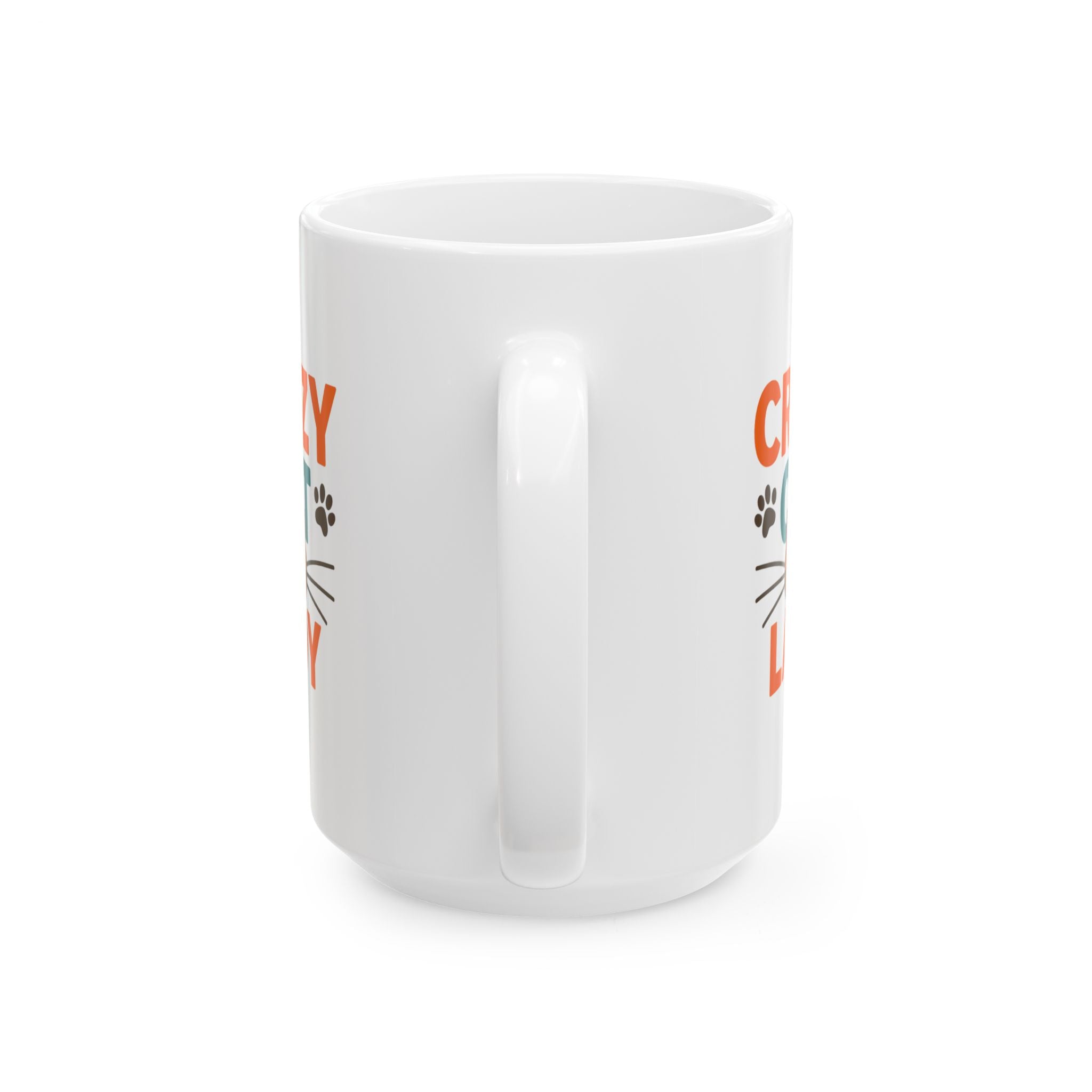 Crazy Cat Lady And Proud Coffee Mug | Funny Cat Gift | Ceramic Mug