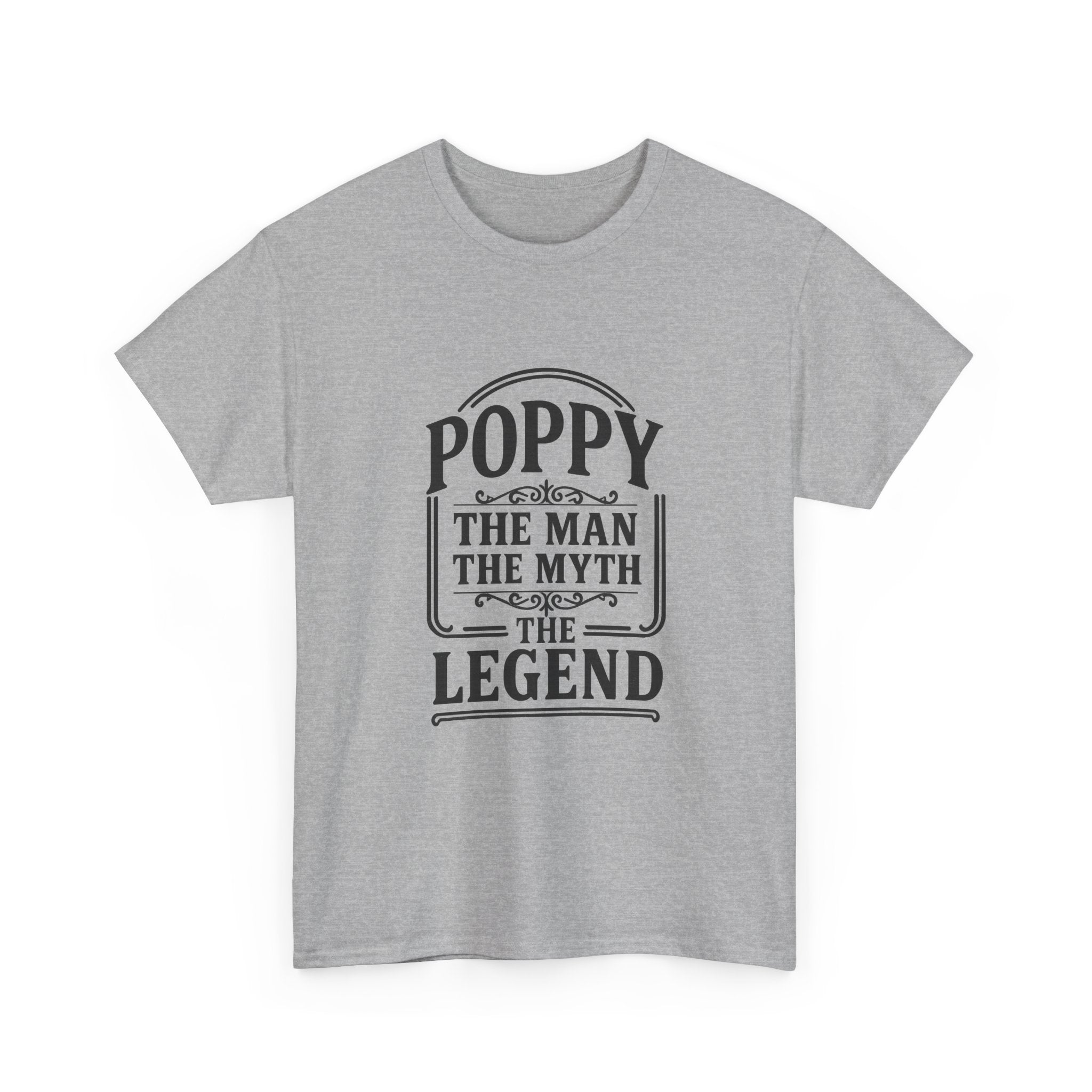 Poppy The Man The Myth Grandfather T-Shirt | Unique Gift | Graphic Tee