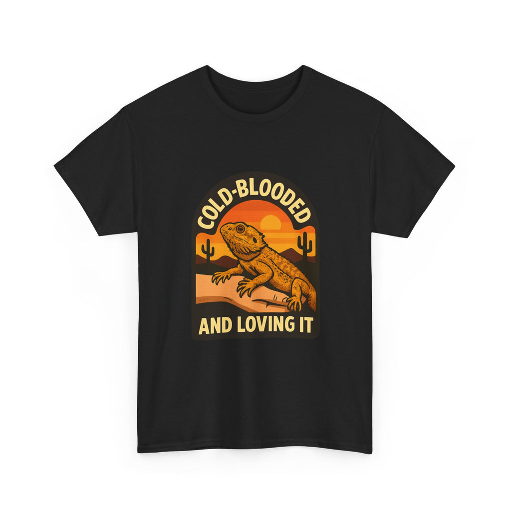 Bearded Dragon Dad Cold-Blooded And Loving It T-Shirt