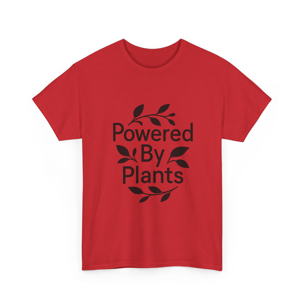 Powered By Plants Vegan T-Shirt | Unique Gift | Graphic Tee