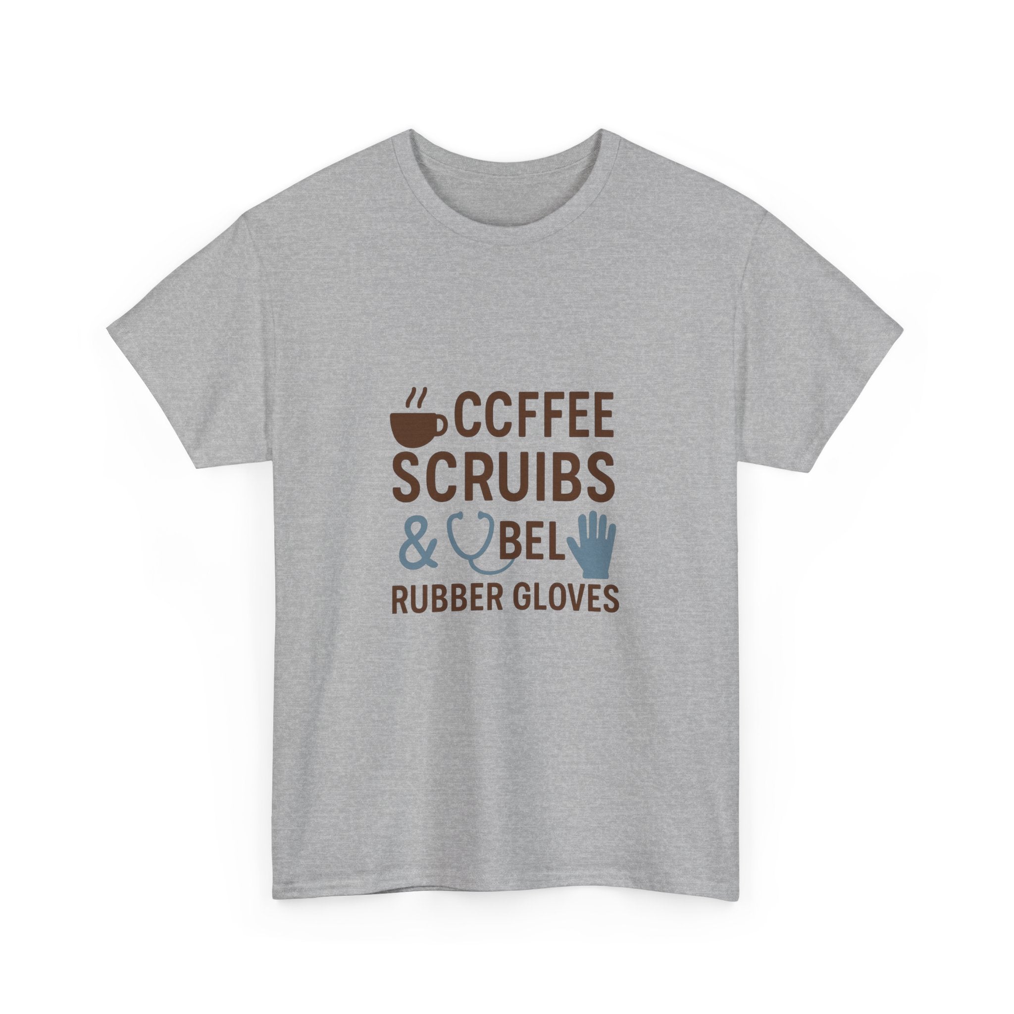 Coffee Scrubs And Rubber Gloves Nurse T-Shirt | Nurse Gift | Graphic Tee