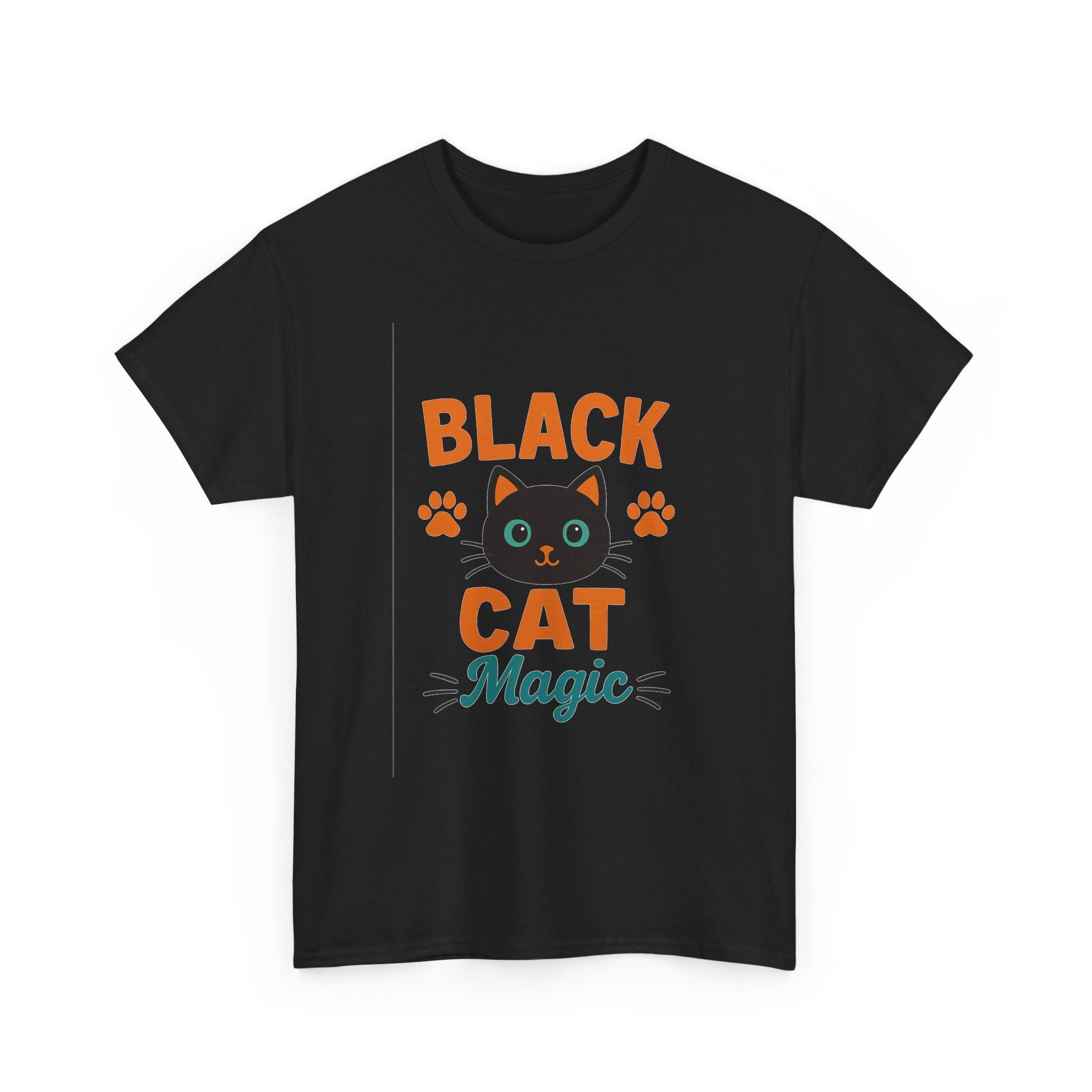 Black Cat Familiar Vibes T-Shirt | Cat Witch Humor Gift | Graphic Tee