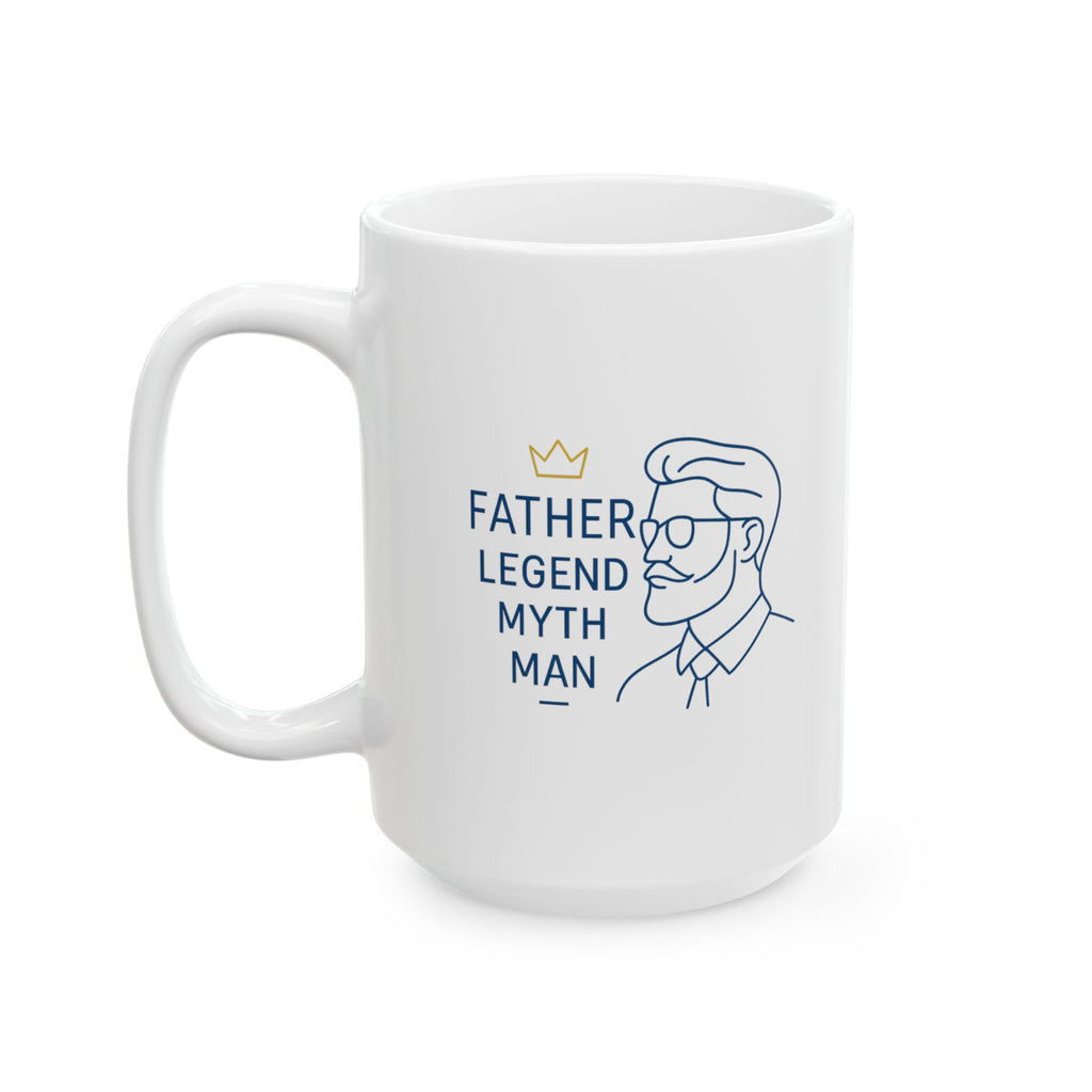 Father Powered By Love And Coffee Coffee Mug | Father Gift | Ceramic Mug