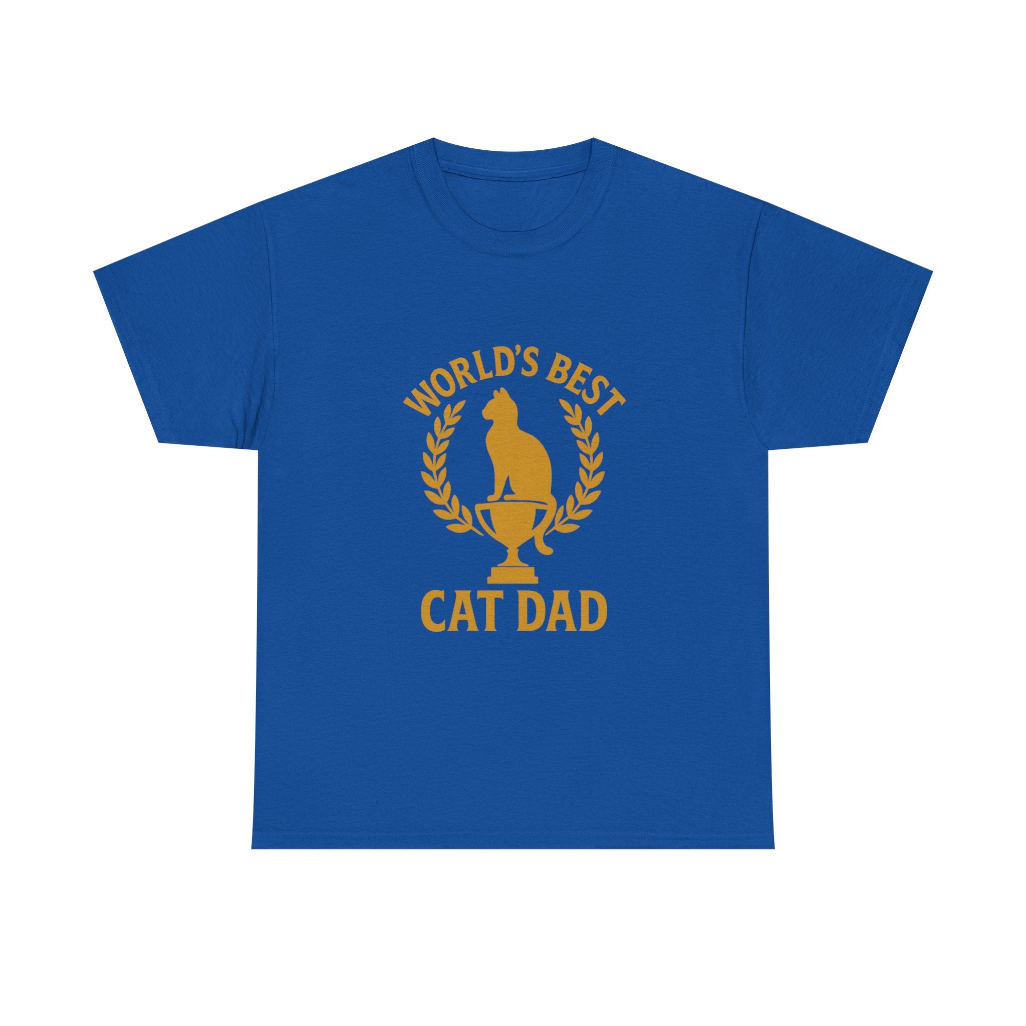 Worlds Best Cat Dad Feline T-Shirt | Cat Lover Gift | Graphic Tee
