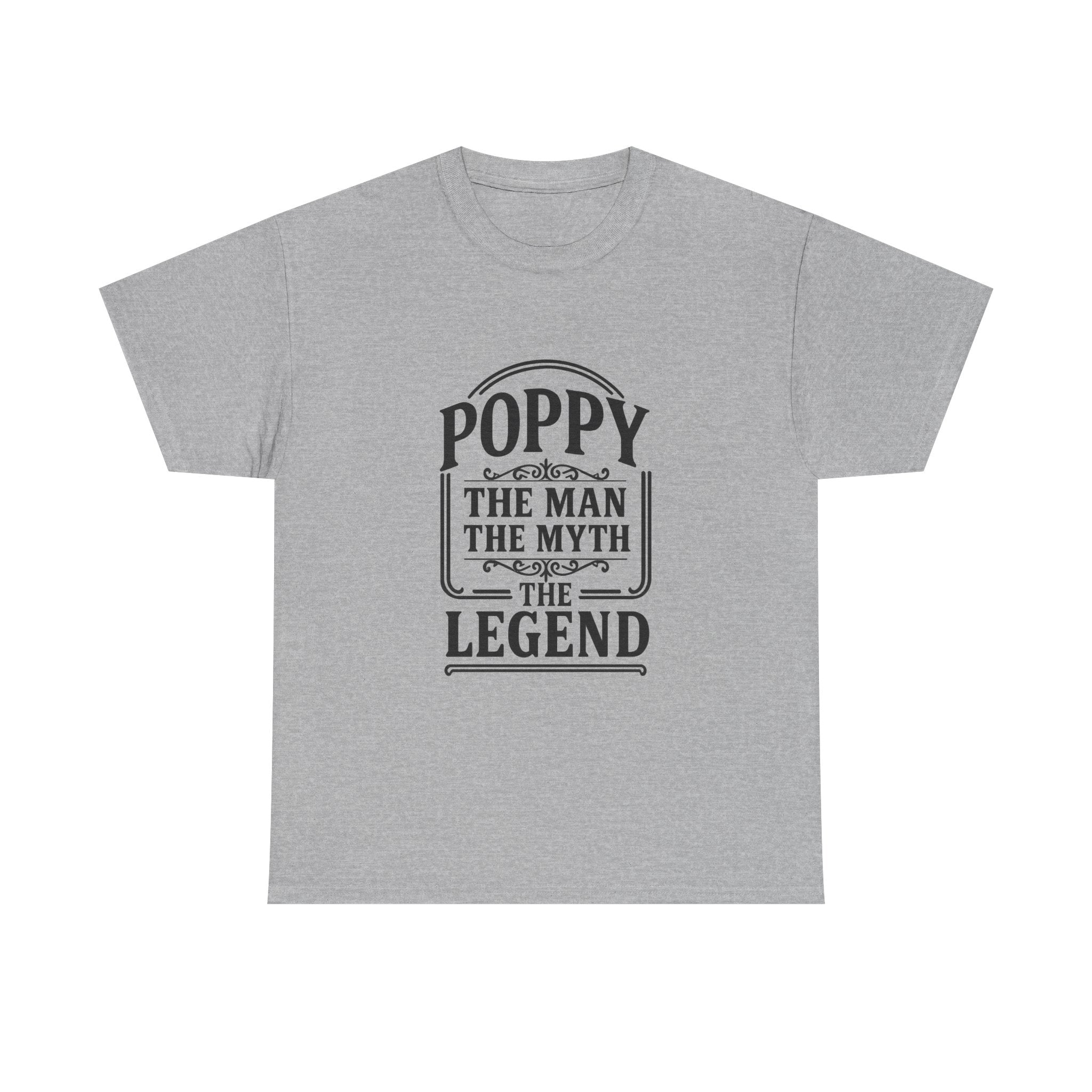 Poppy The Man The Myth Grandfather T-Shirt | Unique Gift | Graphic Tee