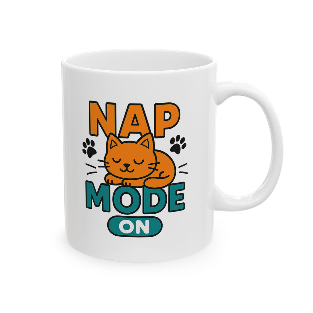 Do Not Disturb Cat Napping In Progress Coffee Mug | Cat Lover Humor | Ceramic Mug