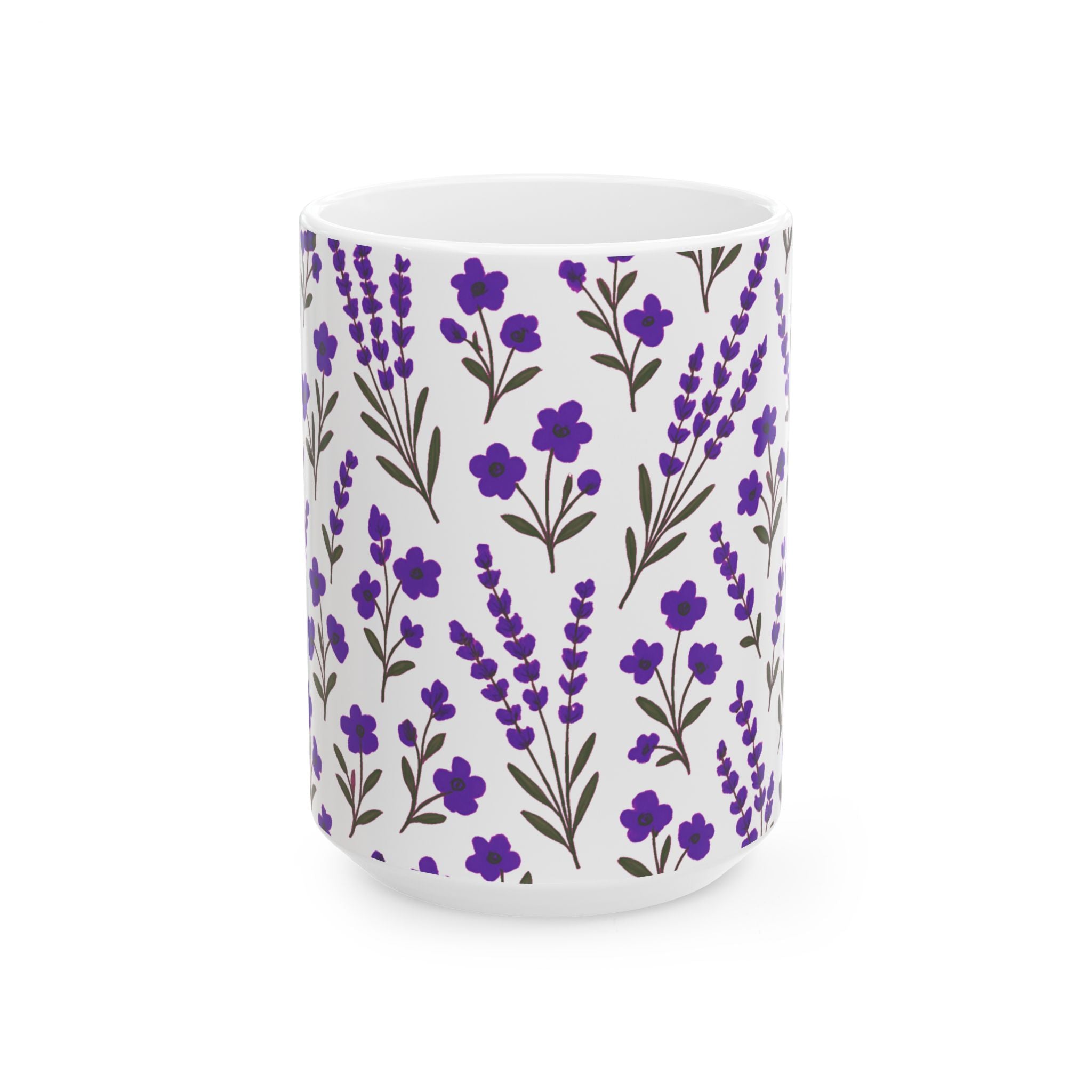 Purple Lavender Coffee Mug | Unique Gift | Ceramic Mug