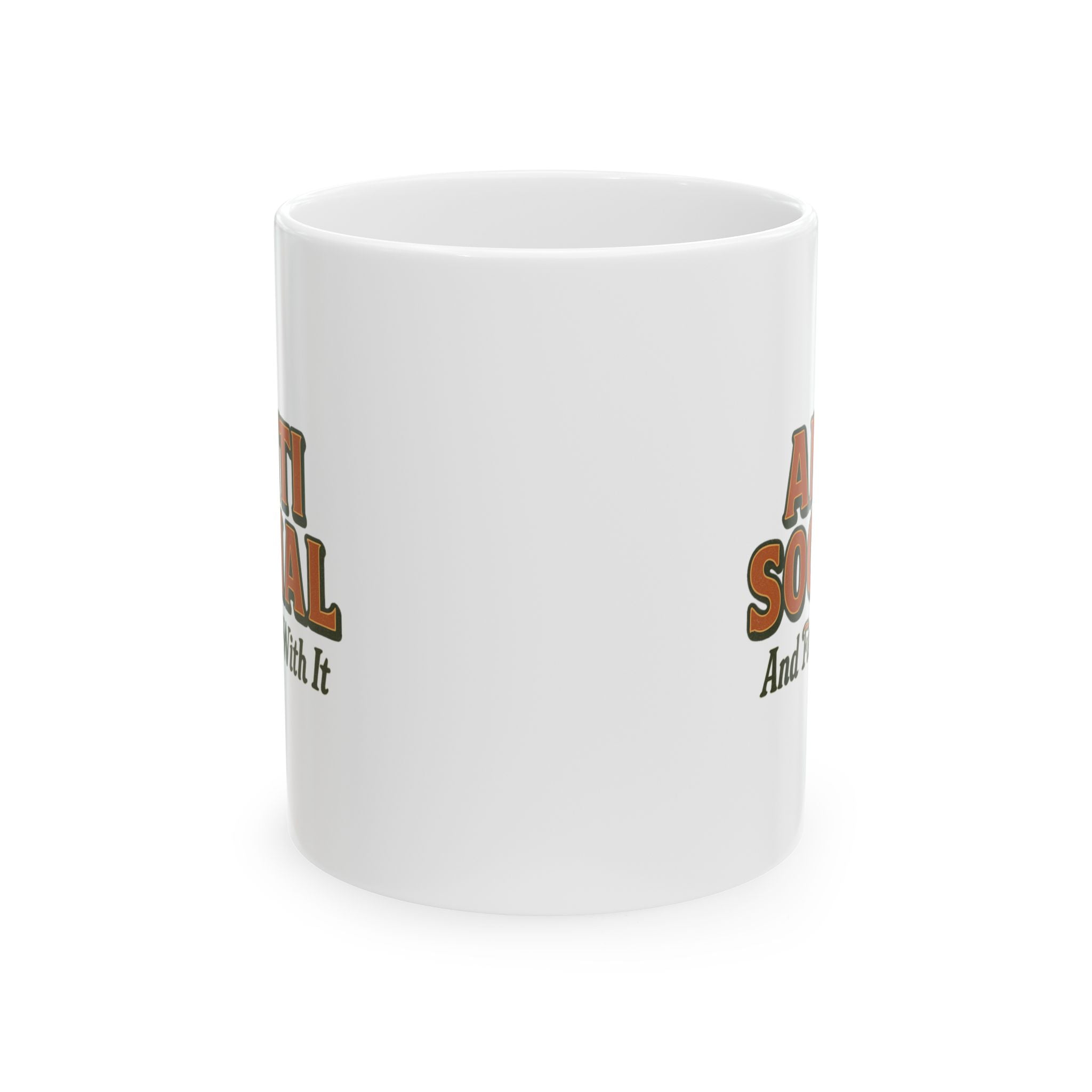 Anti Social Hour Do Not Enter Coffee Mug | Funny Gift | Ceramic Mug