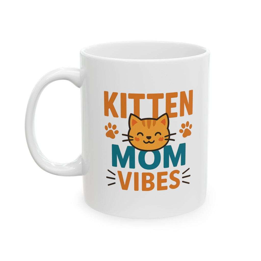 Kitten Mom Life Is Purrfect Coffee Mug | Cat Lover Gift | Ceramic Mug