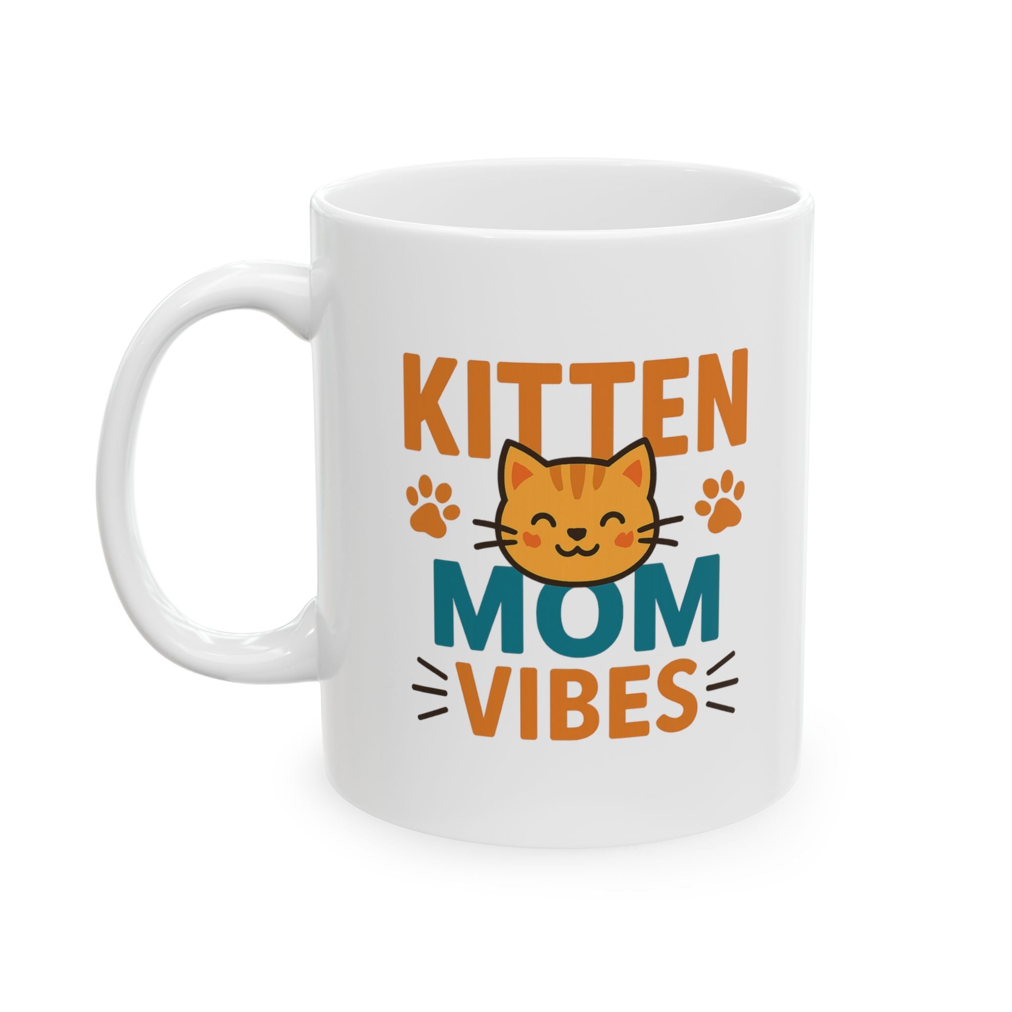 Kitten Mom Life Is Purrfect Coffee Mug | Cat Lover Gift | Ceramic Mug