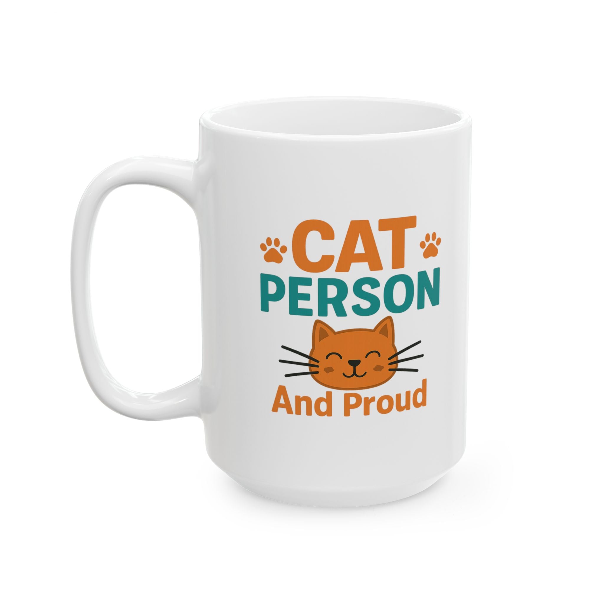 Certified Cat Person No Apologies Coffee Mug | Cat Lover Gift | Ceramic Mug