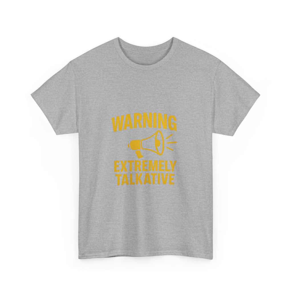 Extrovert Warning Extremely Talkative T-Shirt | Unique Gift | Graphic Tee