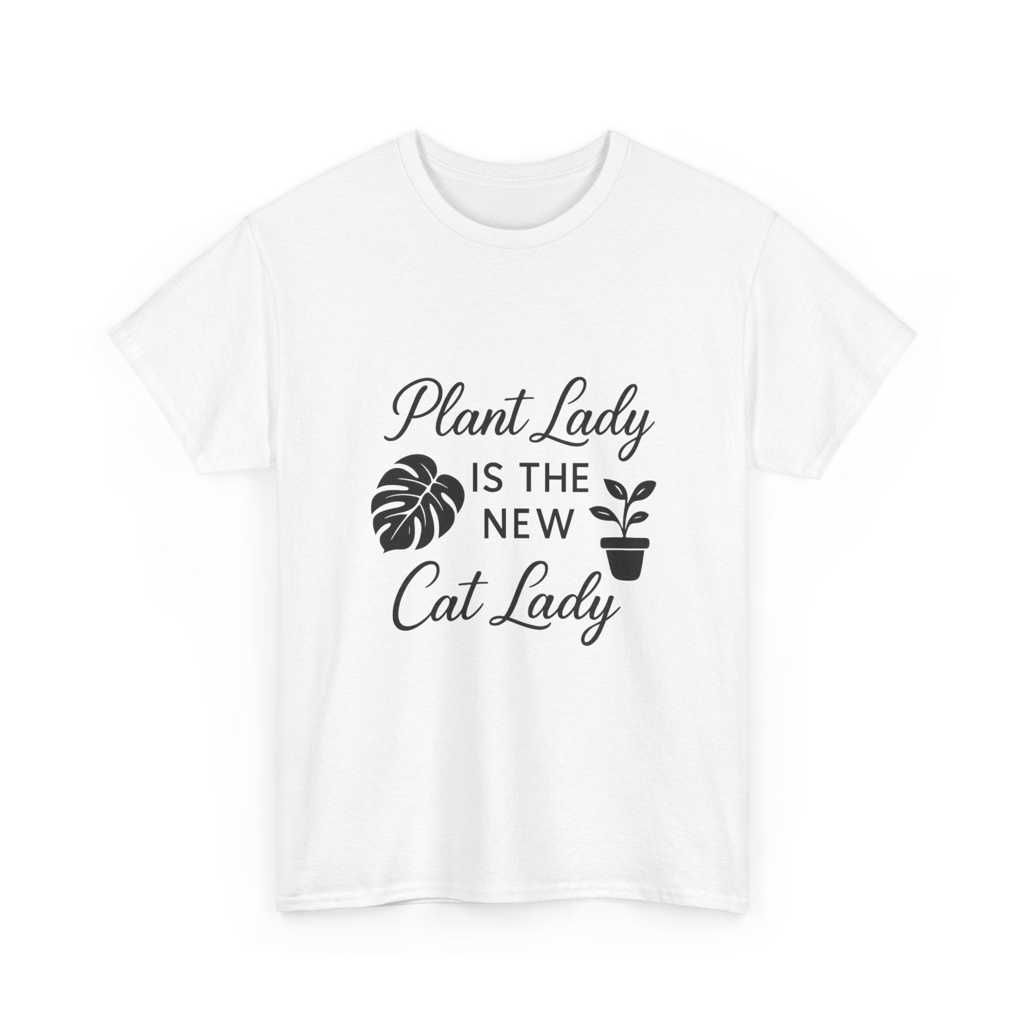 Plant Lady Is The New Cat Lady T-Shirt | Cat Lover Gift | Graphic Tee