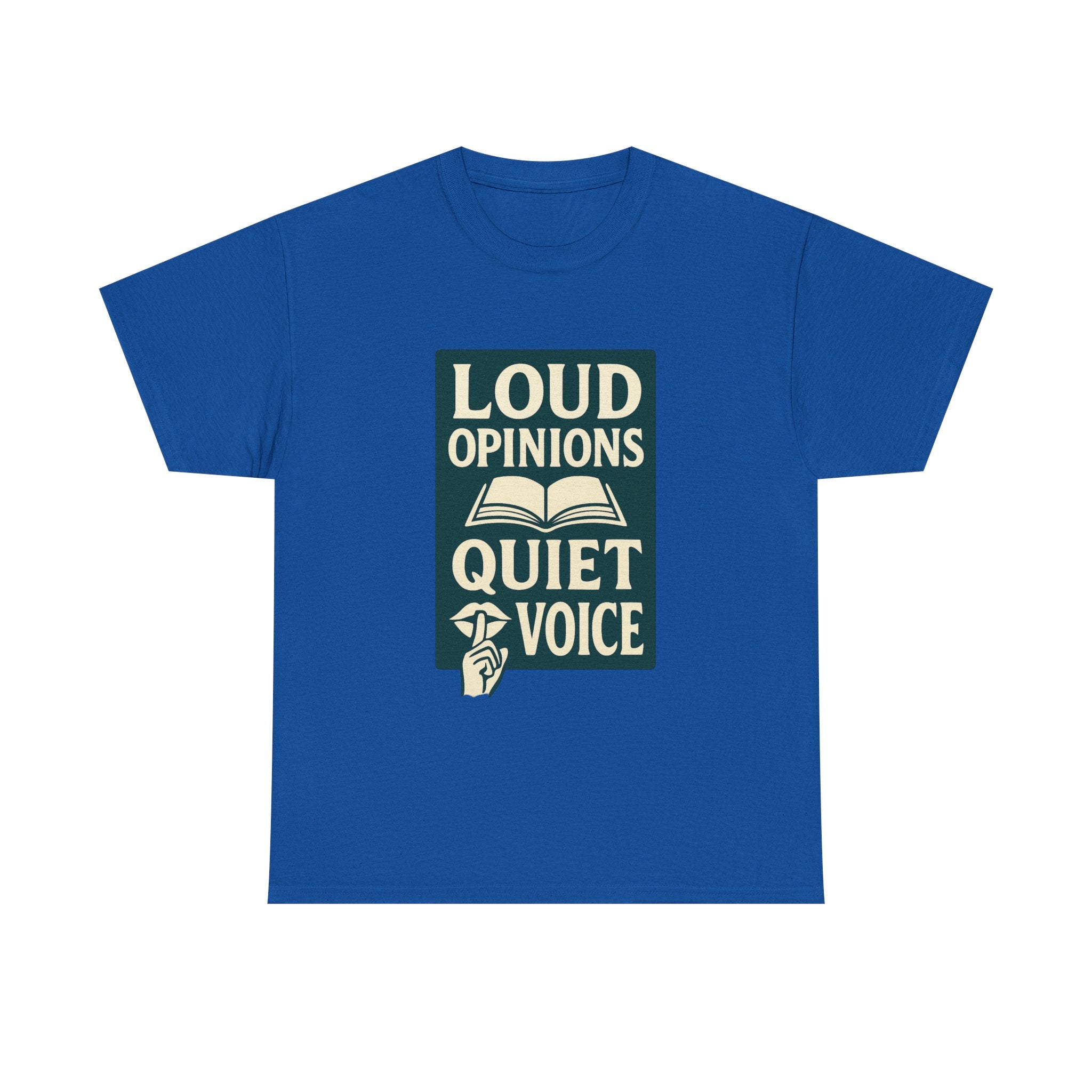 Librarian Loud Opinions Quiet Voice T-Shirt | Unique Gift | Graphic Tee