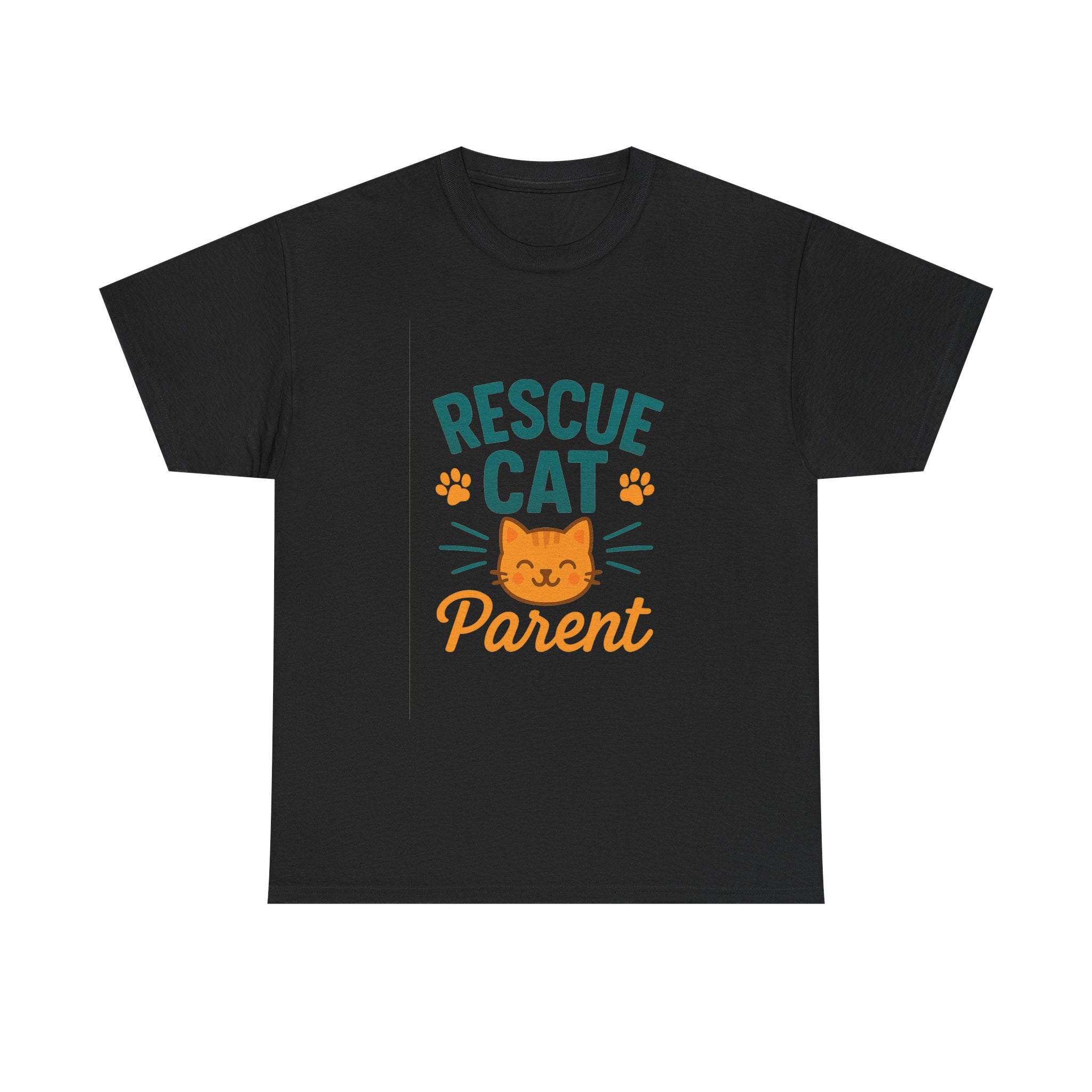 Saved By A Rescue Cat T-Shirt | Funny Rescue Pet Gift | Graphic Tee