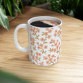 Vintage Cherry Blossom Branches Full Wrap Coffee Mug | Flowers Gift | Ceramic Mug