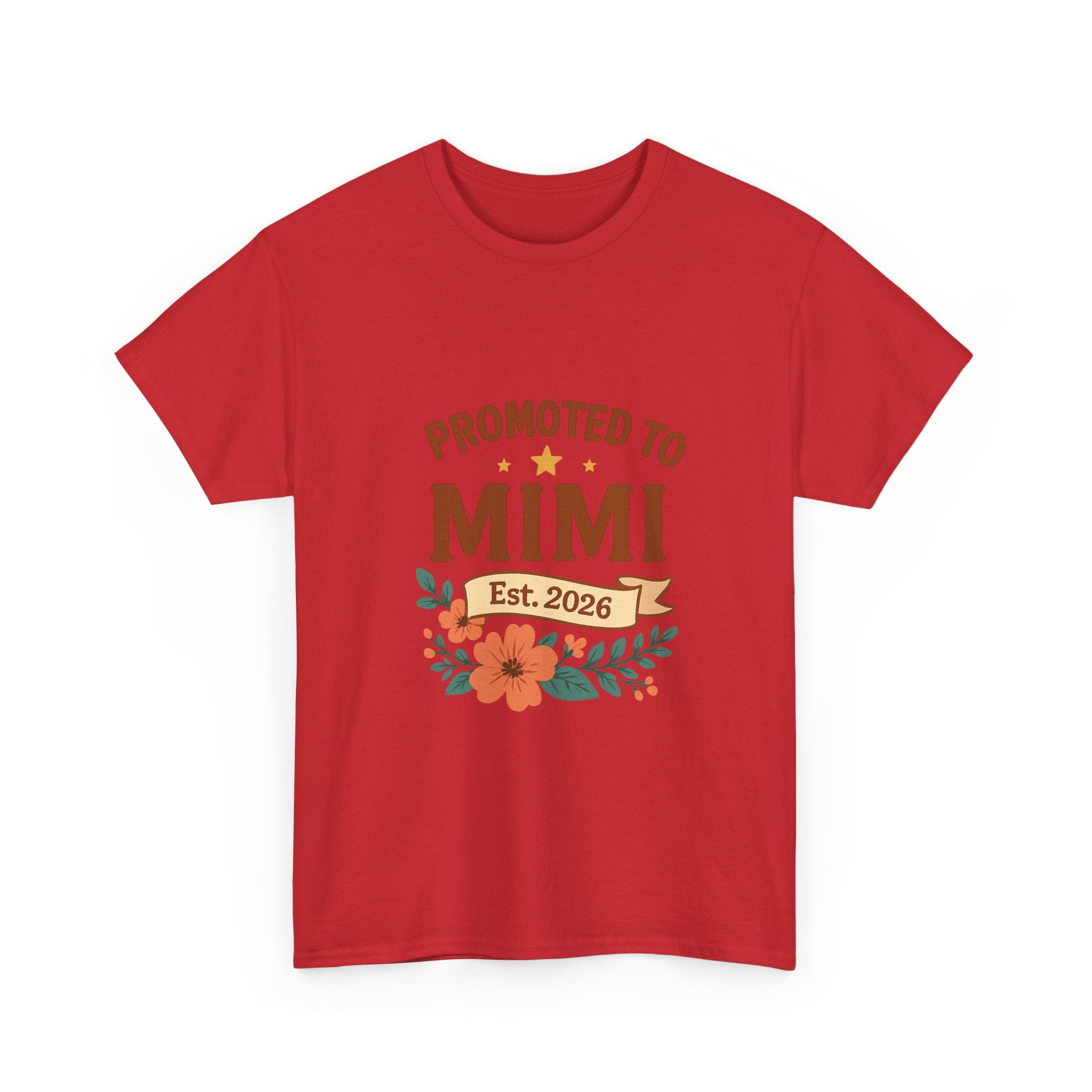 Promoted To Mimi Est 2026 Grandmother T-Shirt | Unique Gift | Graphic Tee