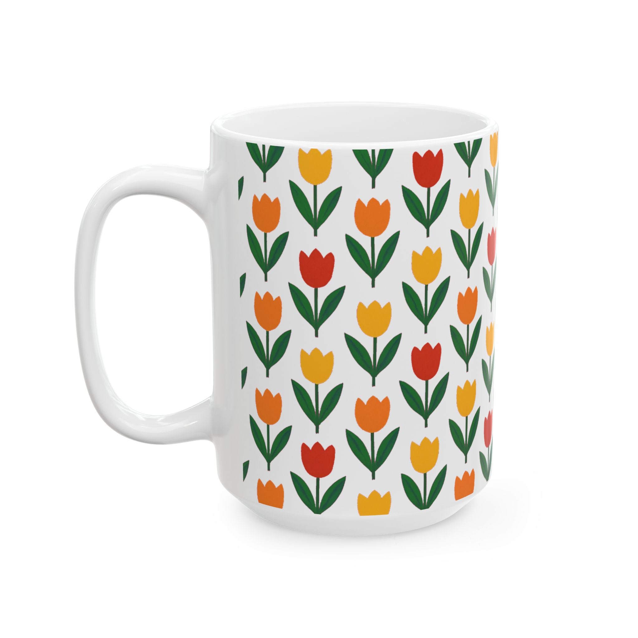 Tulip Row Coffee Mug | Unique Gift | Ceramic Mug