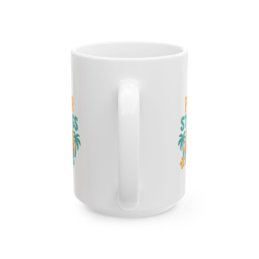 Ukulele Player Four Strings Good Vibes Only Coffee Mug | Unique Gift | Ceramic Mug