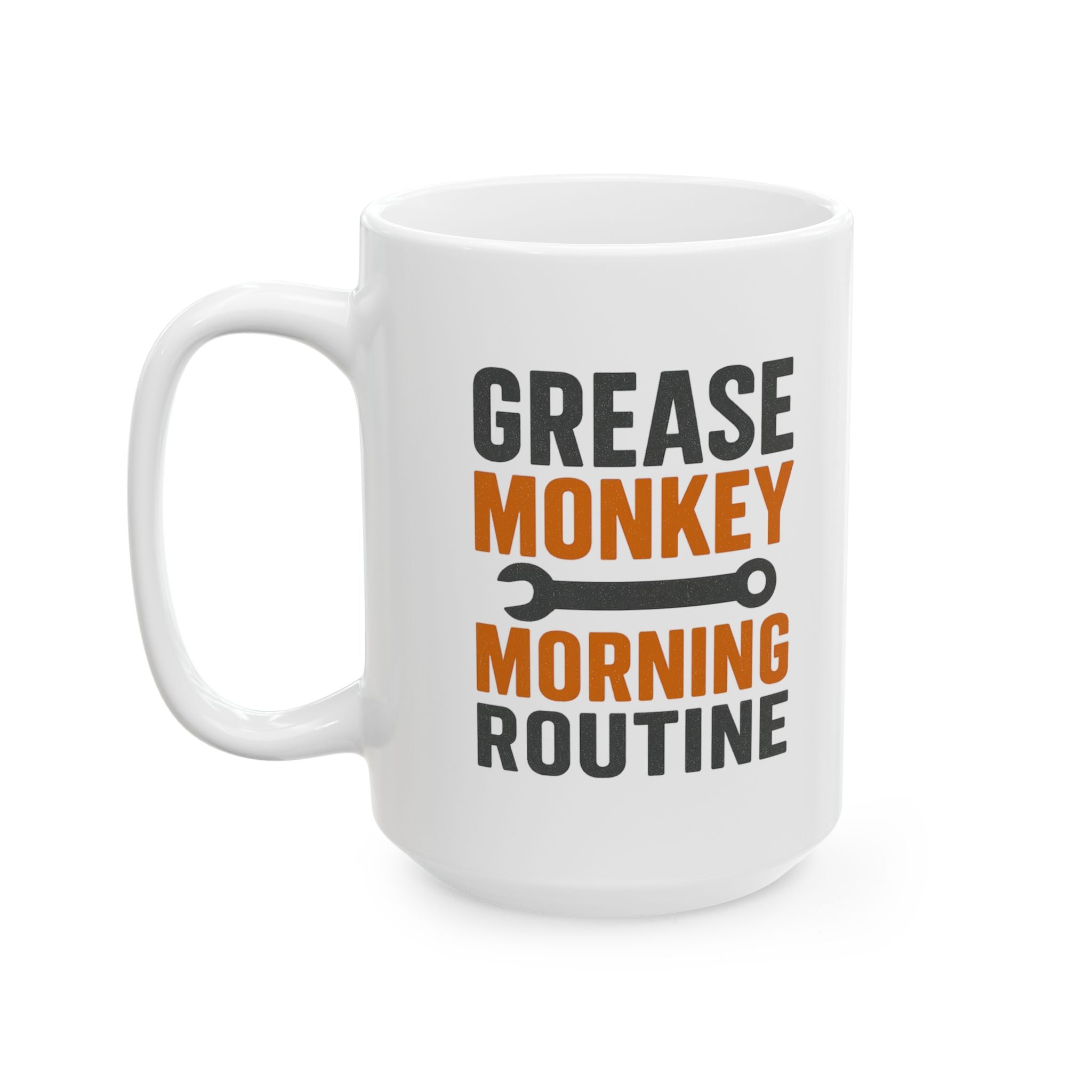 Mechanic Grease Monkey Morning Routine Coffee Mug | Mechanic Gift | Ceramic Mug