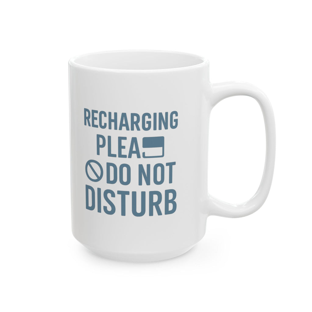Introvert Recharging Please Do Not Disturb Coffee Mug | Unique Gift | Ceramic Mug