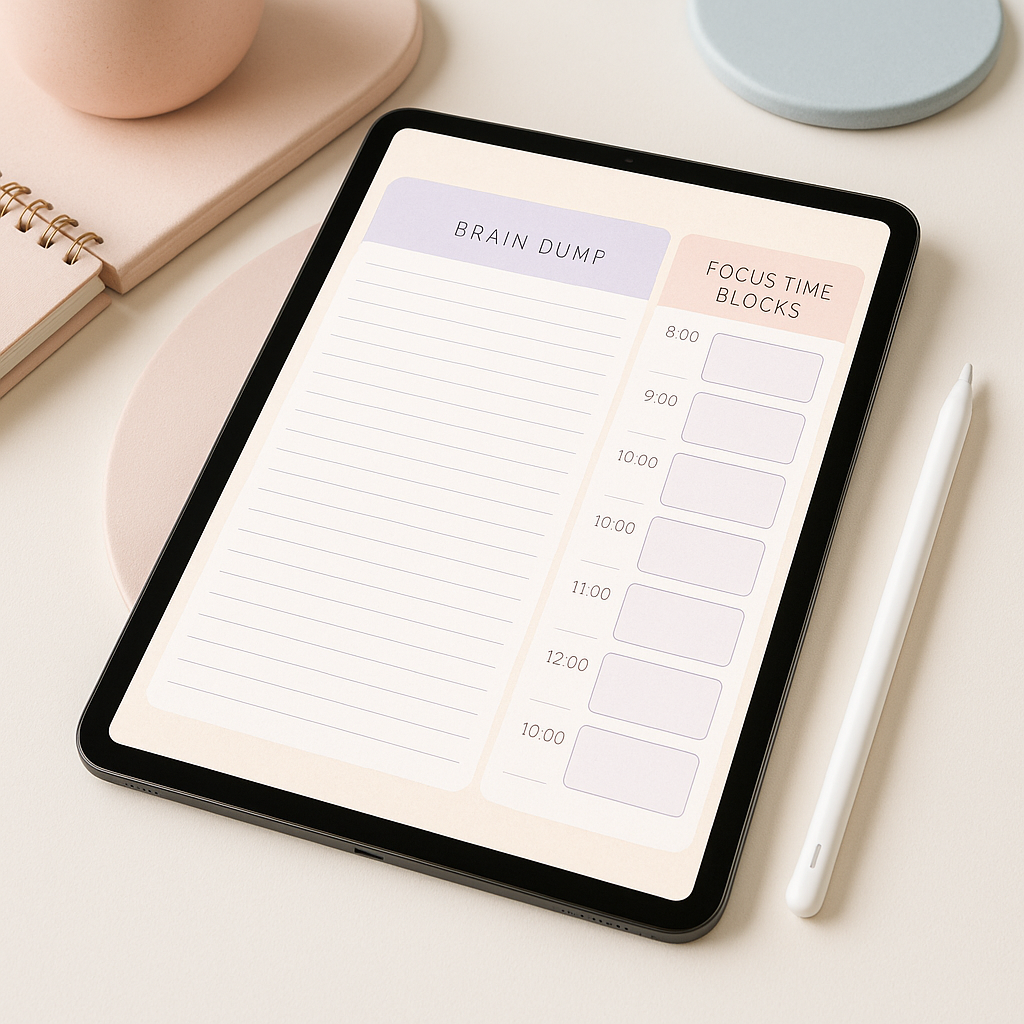 ADHD Planner | Pastel | Digital PDF 2026 preview
