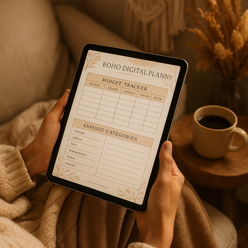 Budget Planner | Boho | Digital PDF 2026 preview