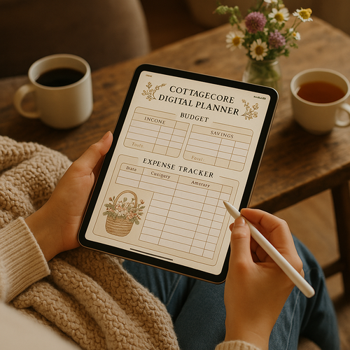 Budget Planner | Cottagecore | Digital PDF 2026 preview