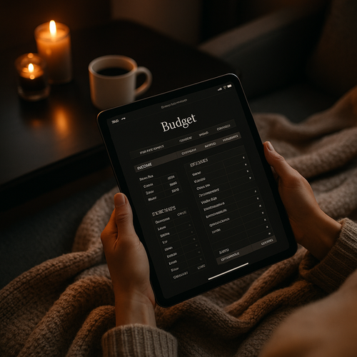 Budget Planner | Dark Moody | Digital PDF 2026 preview