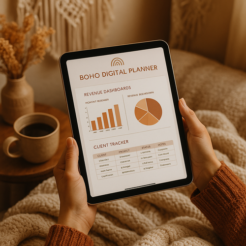 Business Planner | Boho | Digital PDF 2026 preview
