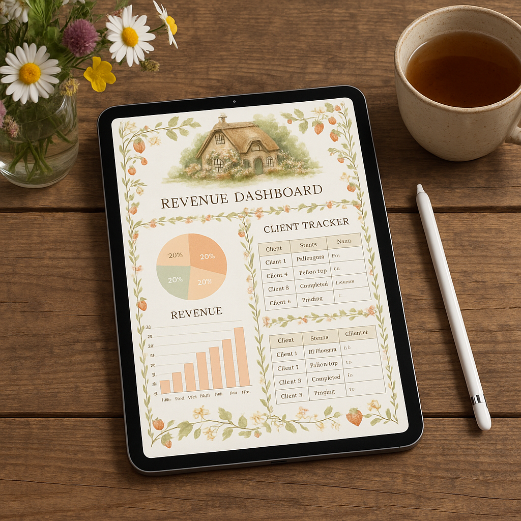 Business Planner | Cottagecore | Digital PDF 2026 preview