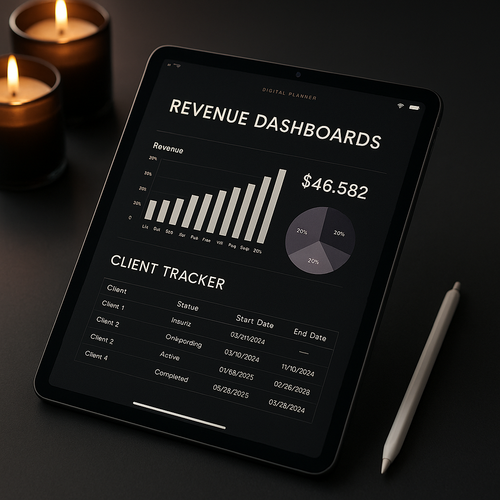 Business Planner | Dark Moody | Digital PDF 2026 preview
