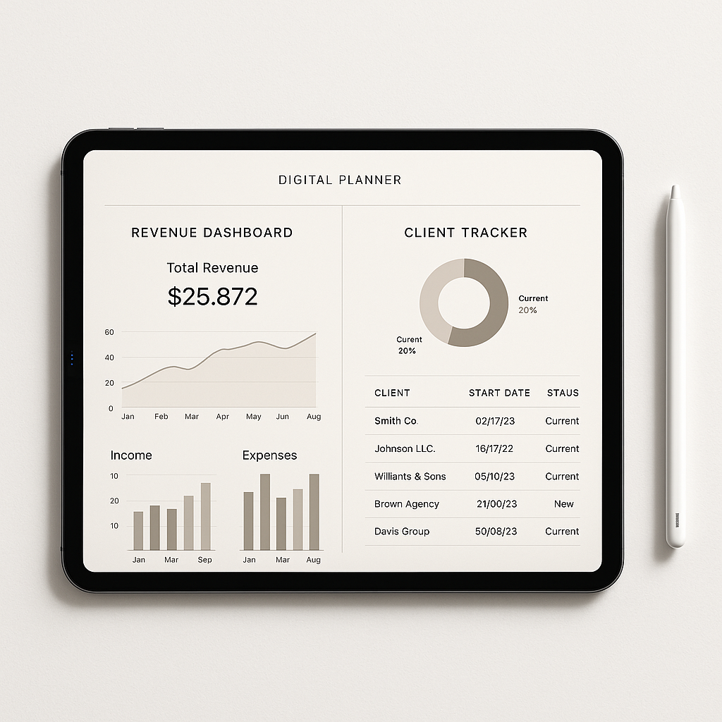 Business Planner | Minimalist | Digital PDF 2026 preview