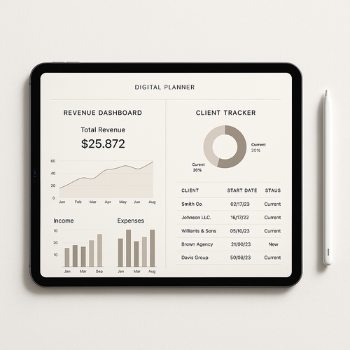 Business Planner | Minimalist | Digital PDF 2026 preview