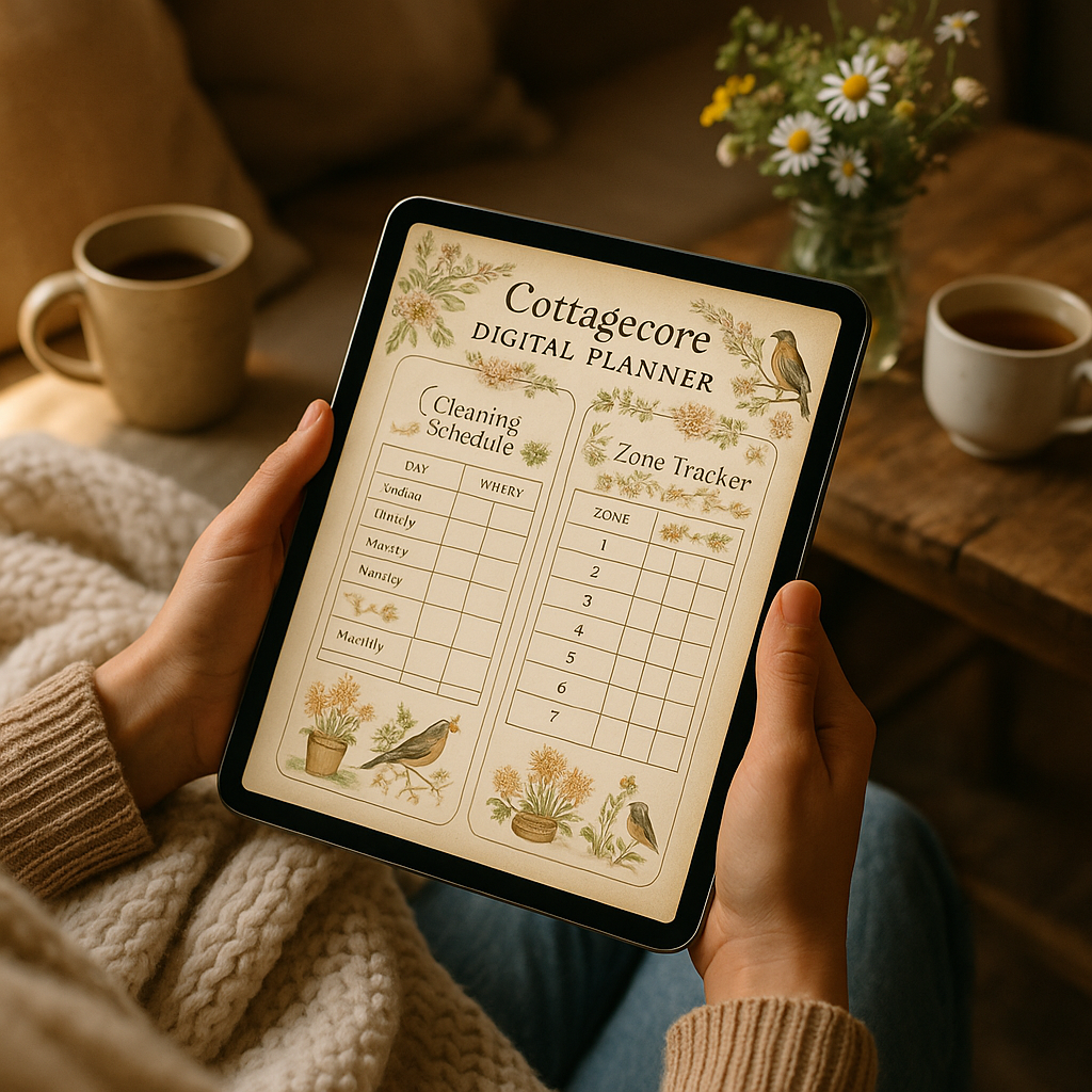 Cleaning Planner | Cottagecore | Digital PDF 2026 preview