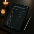Cleaning Planner | Dark Moody | Digital PDF 2026 preview