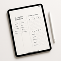 Cleaning Planner | Minimalist | Digital PDF 2026 preview